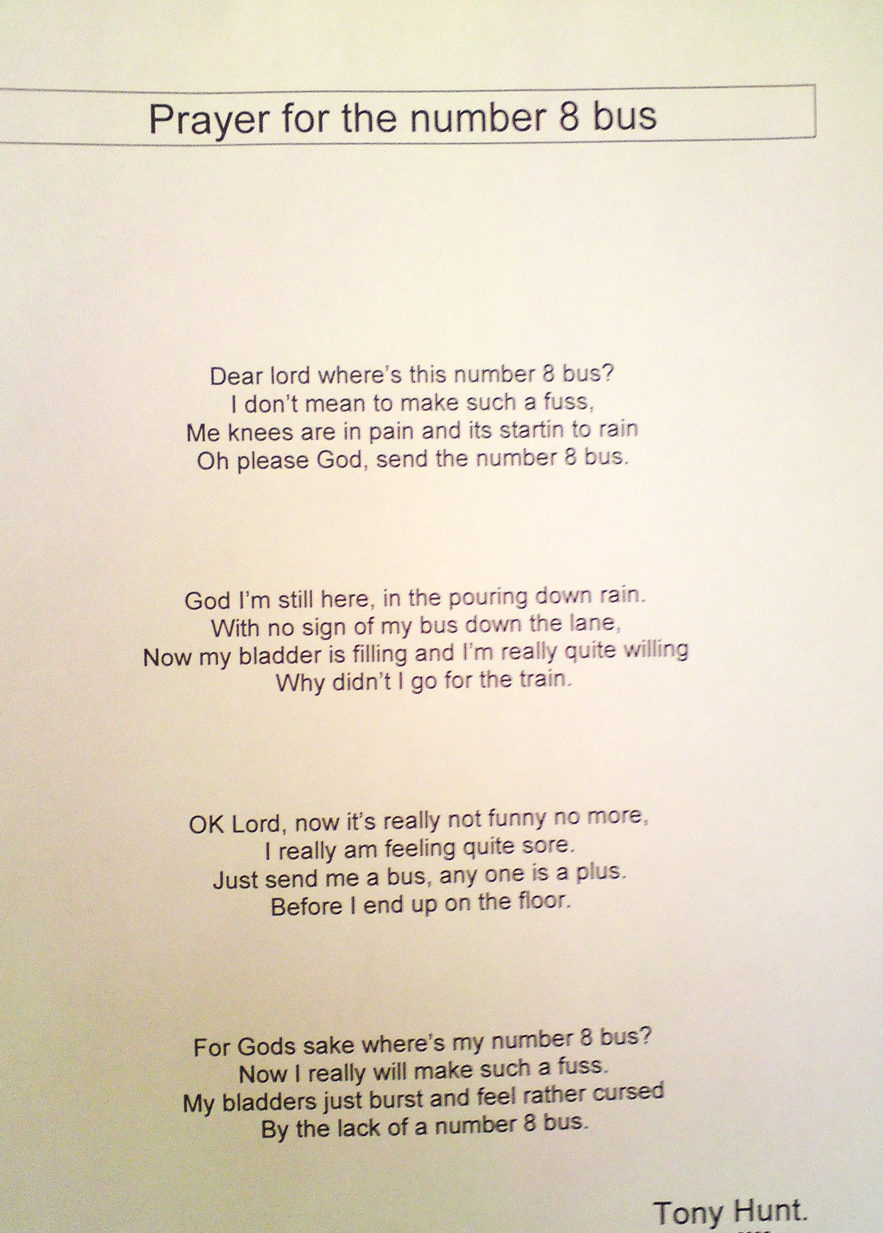 Prayer for the Number 8 Bus - Image 6